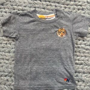 Aviator Nation Kids Charcoal T Shirt with Tiger Emblem 2 / 4